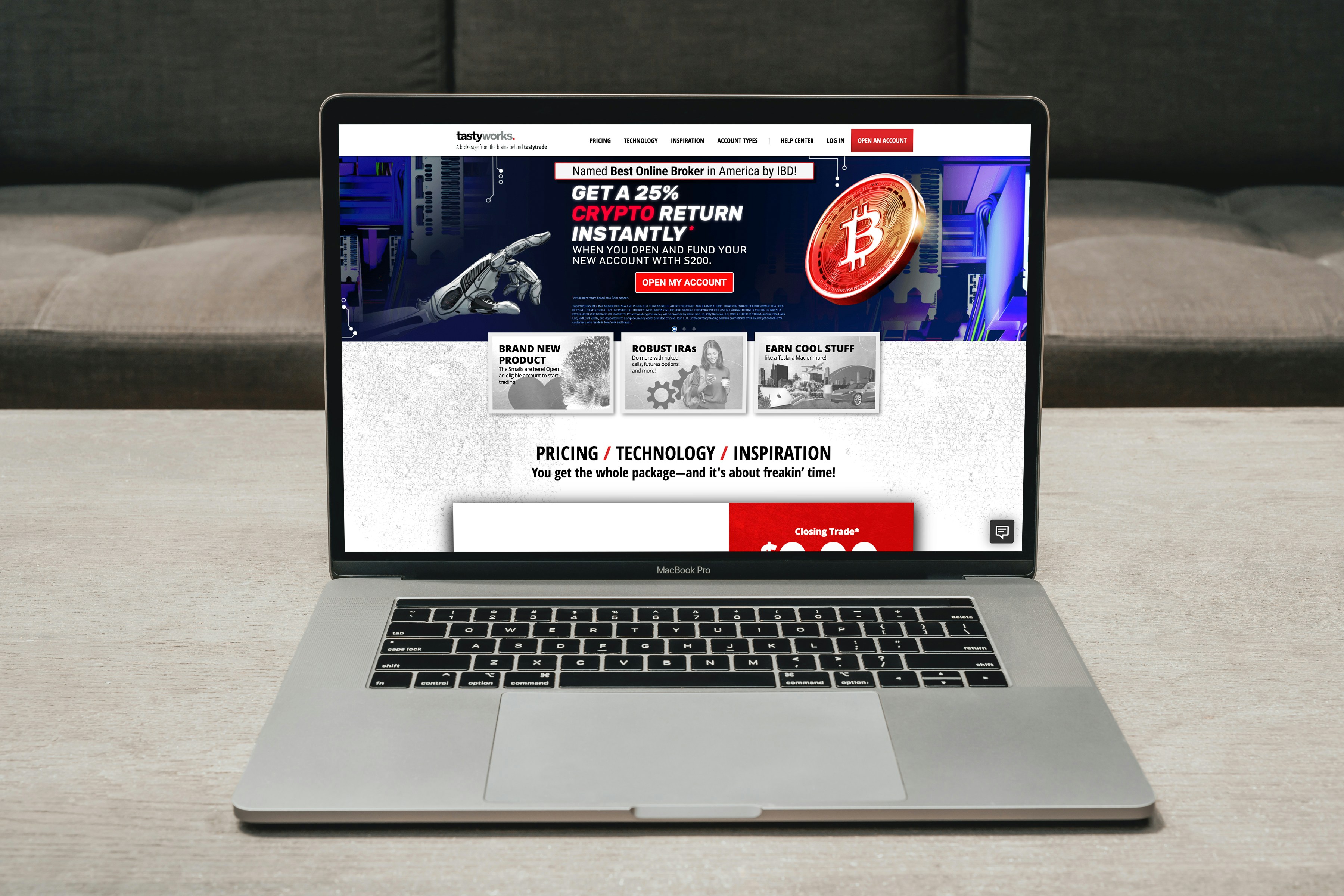 Modern ecommerce checkout on laptop